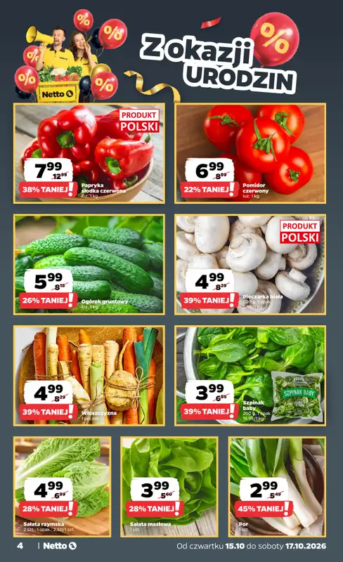 Netto - gazetka promocyjna Gazetka Spożywcza od czwartku 15.10 do soboty 17.10 - strona 4