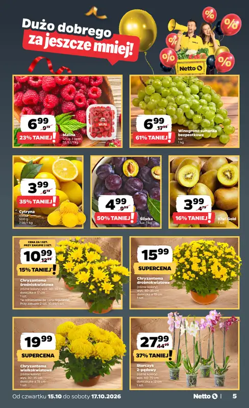 Netto - gazetka promocyjna Gazetka Spożywcza od czwartku 15.10 do soboty 17.10 - strona 5
