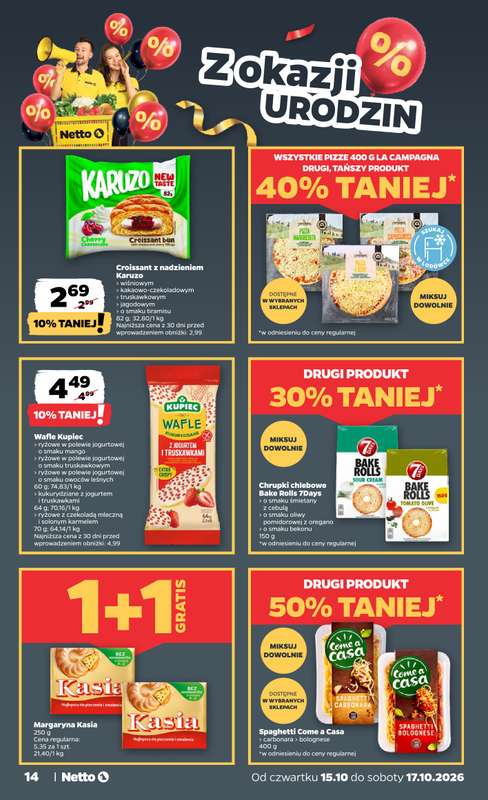 Netto - gazetka promocyjna Gazetka Spożywcza od czwartku 15.10 do soboty 17.10 - strona 14