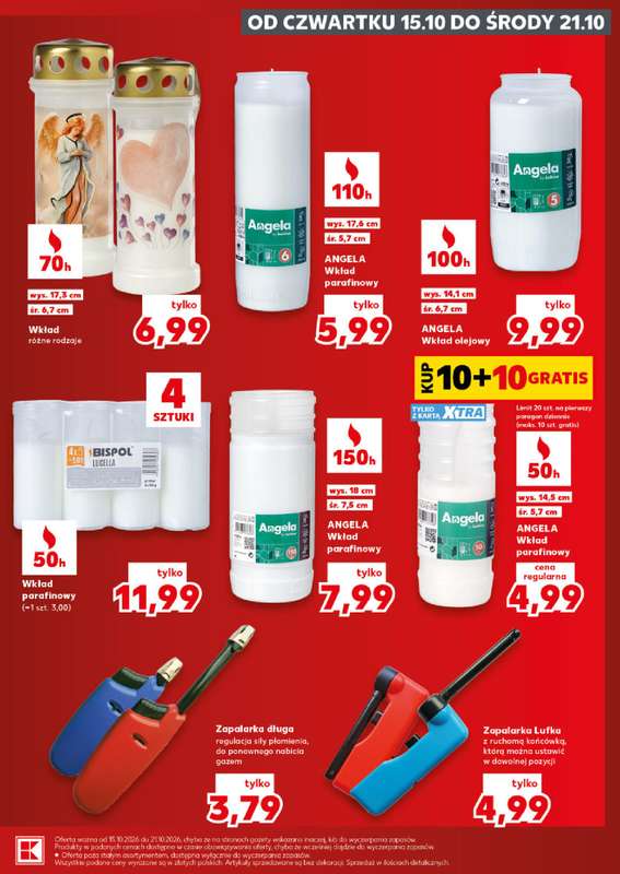 Kaufland - gazetka promocyjna Oferta Kaufland - Znicze od czwartku 15.10 do środy 21.10 - strona 17