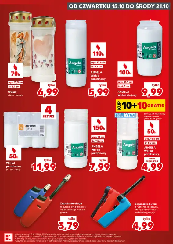 Kaufland - gazetka promocyjna Katalog znicze od czwartku 15.10 do środy 21.10 - strona 17
