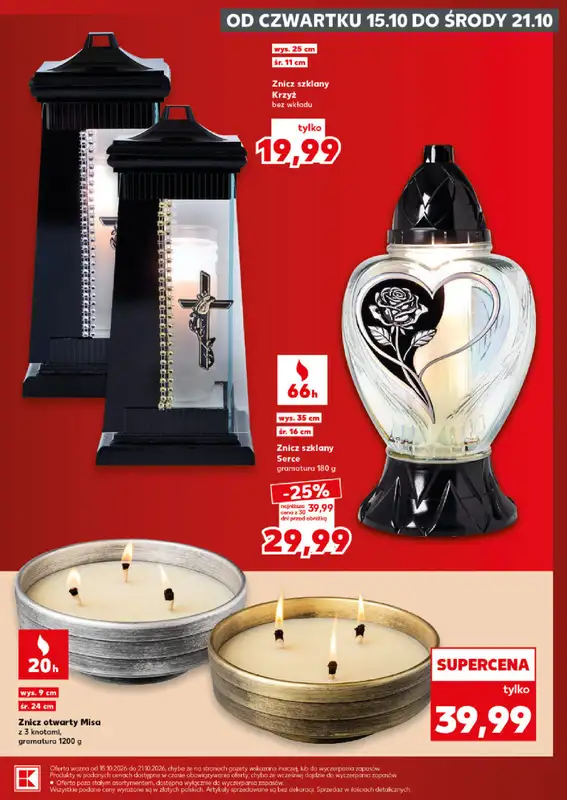 Kaufland - gazetka promocyjna Katalog znicze od czwartku 15.10 do środy 21.10 - strona 9