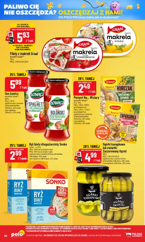 POLOmarket - gazetka promocyjna Gazetka od środy 14.10 do wtorku 20.10 - strona 38