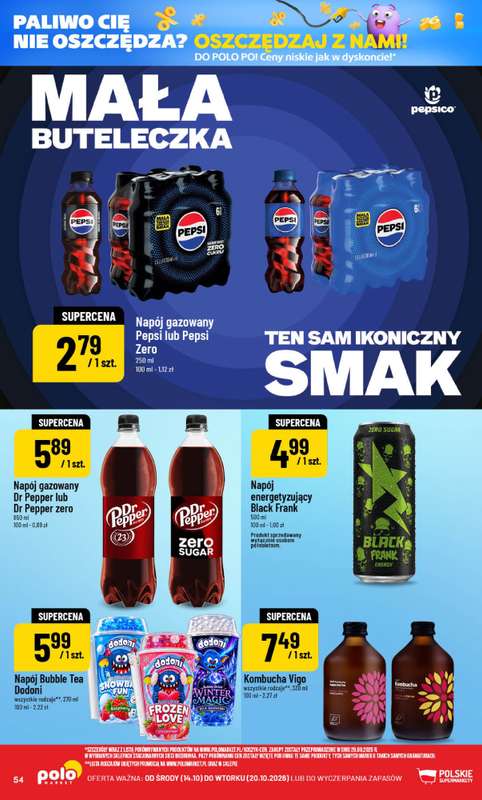 POLOmarket - gazetka promocyjna Gazetka od środy 14.10 do wtorku 20.10 - strona 54
