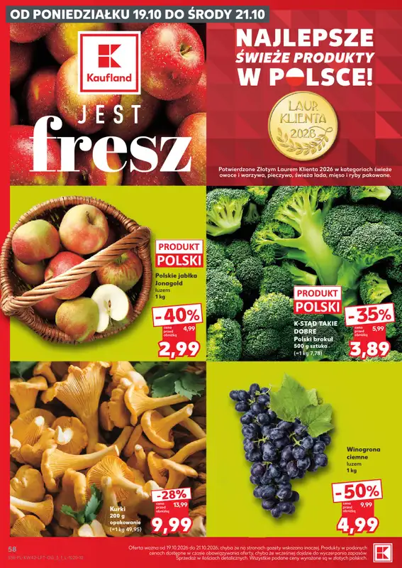 Kaufland - gazetka promocyjna Gazetka Tygodnia od czwartku 15.10 do środy 21.10 - strona 58