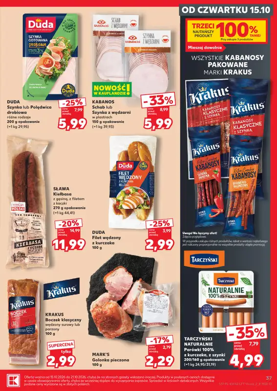 Kaufland - gazetka promocyjna Gazetka Tygodnia od czwartku 15.10 do środy 21.10 - strona 37