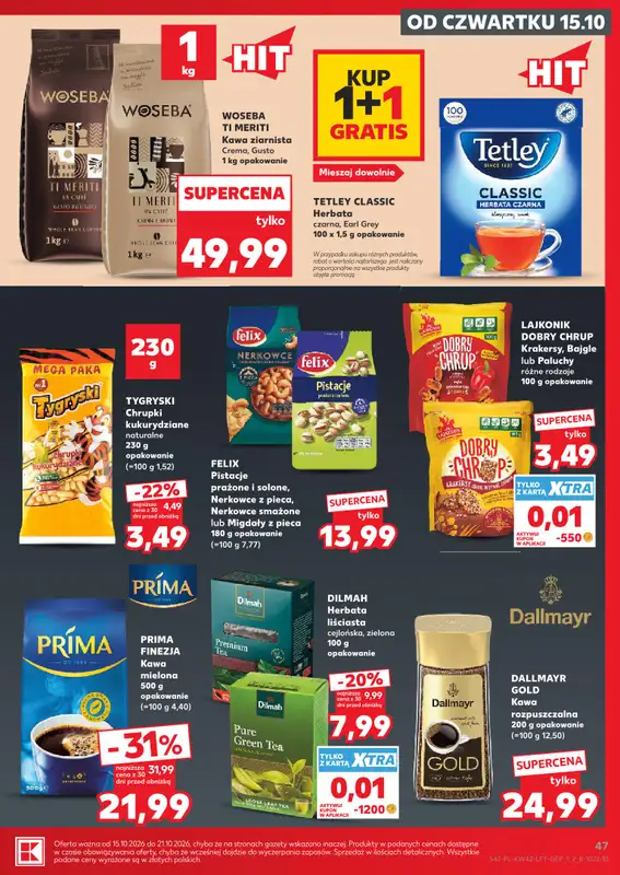 Kaufland - gazetka promocyjna Gazetka Tygodnia od czwartku 15.10 do środy 21.10 - strona 47