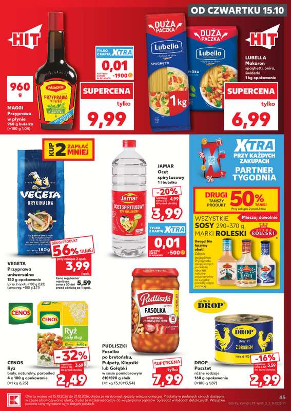 Kaufland - gazetka promocyjna Gazetka Tygodnia od czwartku 15.10 do środy 21.10 - strona 45