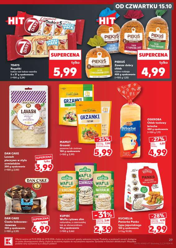 Kaufland - gazetka promocyjna Gazetka Tygodnia od czwartku 15.10 do środy 21.10 - strona 29