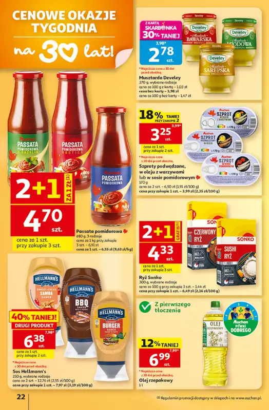 Auchan - gazetka promocyjna Gazetka Hipermarket od czwartku 15.10 do środy 21.10 - strona 22