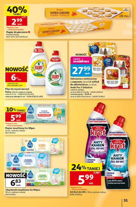Auchan - gazetka promocyjna Gazetka Hipermarket od czwartku 15.10 do środy 21.10 - strona 31