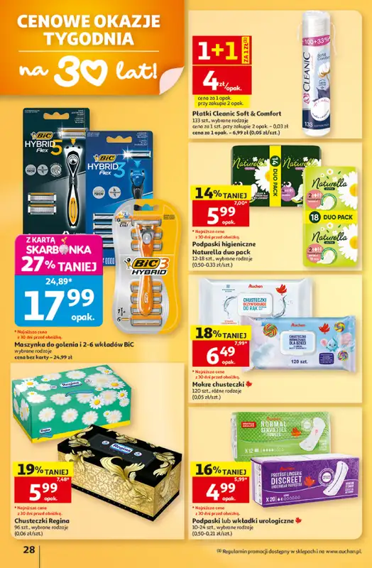 Auchan - gazetka promocyjna Gazetka Hipermarket od czwartku 15.10 do środy 21.10 - strona 28