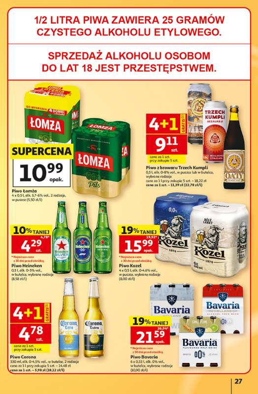Auchan - gazetka promocyjna Gazetka Hipermarket od czwartku 15.10 do środy 21.10 - strona 27
