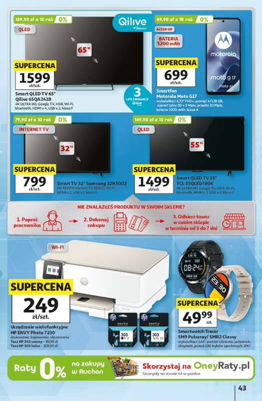 Auchan - gazetka promocyjna Gazetka Hipermarket od czwartku 15.10 do środy 21.10 - strona 43