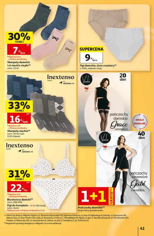 Auchan - gazetka promocyjna Gazetka Hipermarket od czwartku 15.10 do środy 21.10 - strona 41