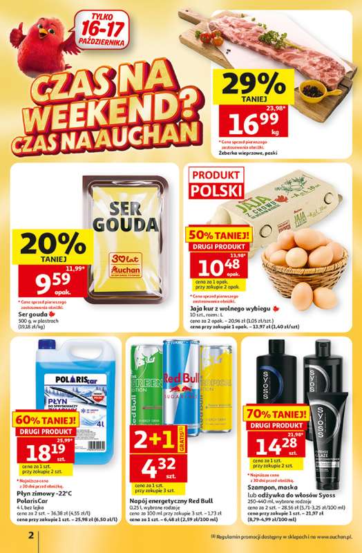 Auchan - gazetka promocyjna Gazetka Hipermarket od czwartku 15.10 do środy 21.10 - strona 2