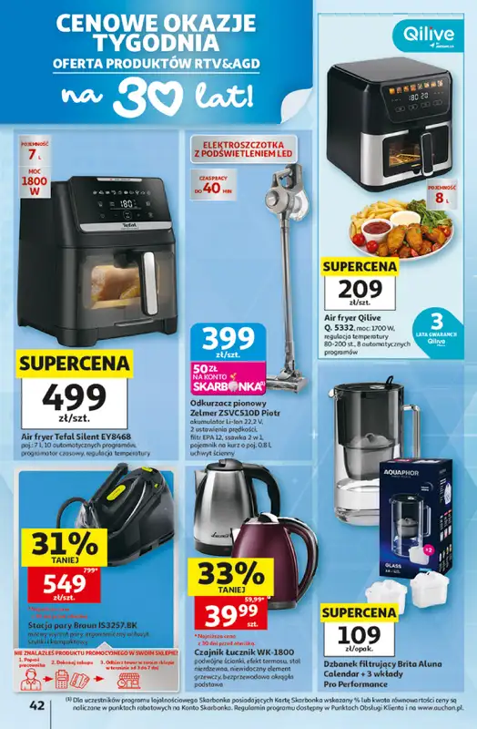 Auchan - gazetka promocyjna Gazetka Hipermarket od czwartku 15.10 do środy 21.10 - strona 42