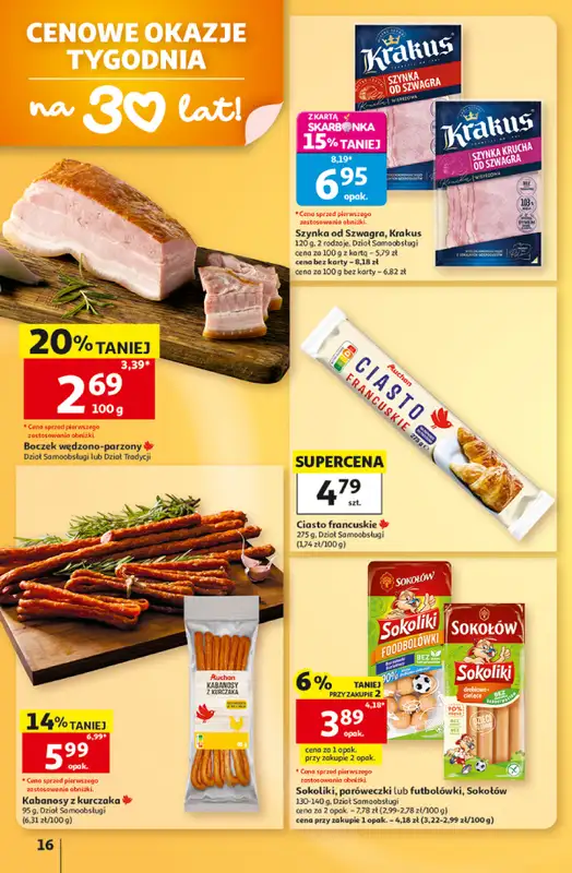 Auchan - gazetka promocyjna Gazetka Hipermarket od czwartku 15.10 do środy 21.10 - strona 16