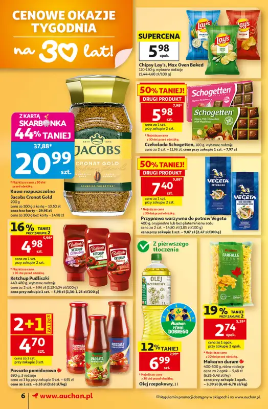 Auchan - gazetka promocyjna Gazetka Supermarket od czwartku 15.10 do środy 21.10 - strona 6