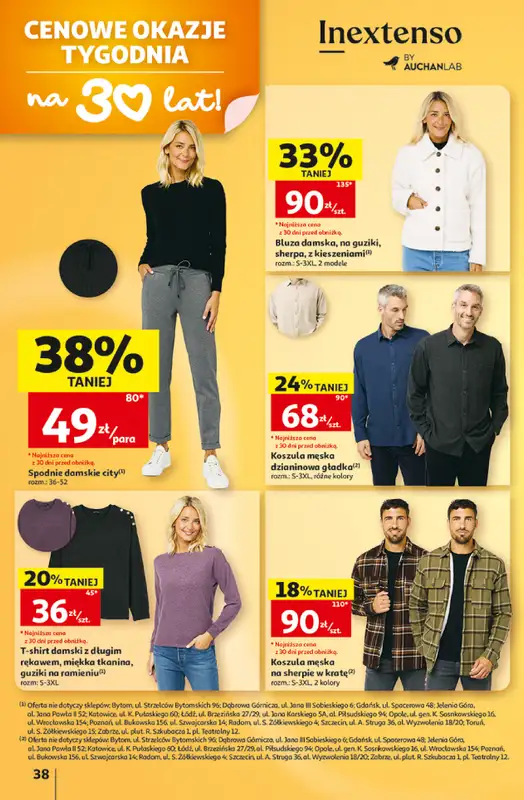 Auchan - gazetka promocyjna Gazetka Hipermarket od czwartku 15.10 do środy 21.10 - strona 38