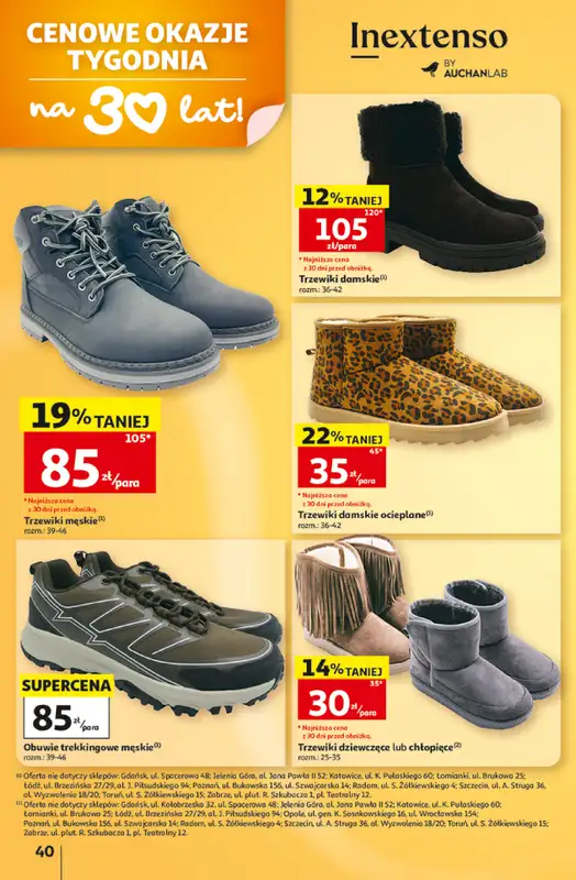 Auchan - gazetka promocyjna Gazetka Hipermarket od czwartku 15.10 do środy 21.10 - strona 40