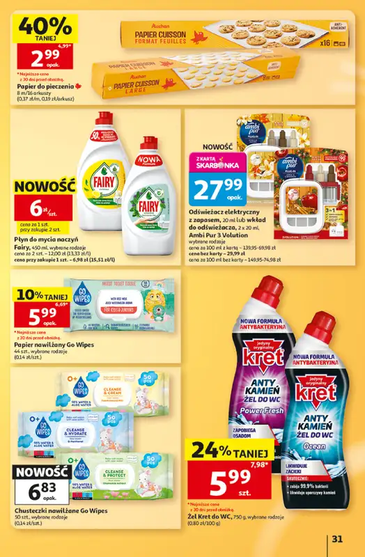 Auchan - gazetka promocyjna Gazetka Hipermarket od czwartku 15.10 do środy 21.10 - strona 31