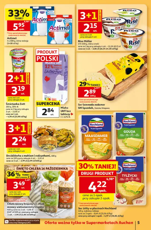 Auchan - gazetka promocyjna Gazetka Supermarket od czwartku 15.10 do środy 21.10 - strona 5