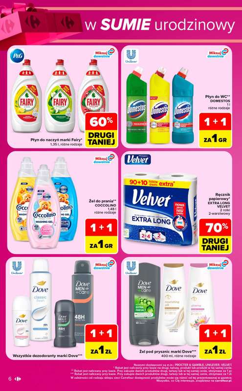 Carrefour Market - gazetka promocyjna W sumie urodzinowy weekend okazji od czwartku 15.10 do soboty 17.10 - strona 6