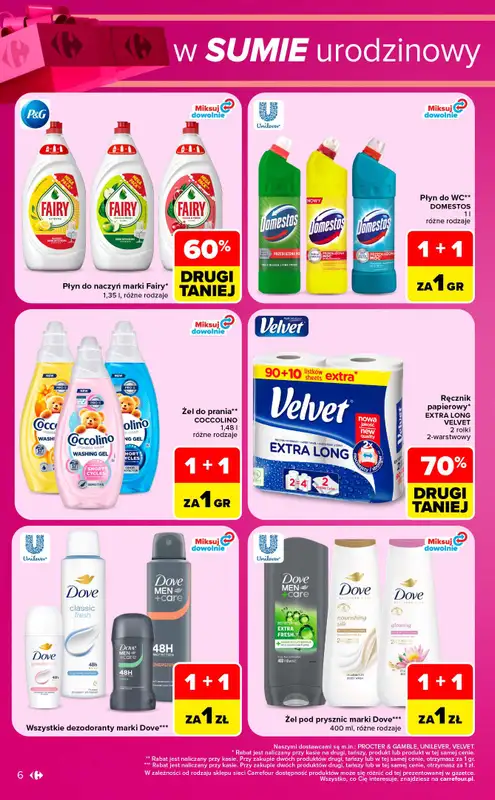 Carrefour Market - gazetka promocyjna W sumie urodzinowy weekend okazji od czwartku 15.10 do soboty 17.10 - strona 6
