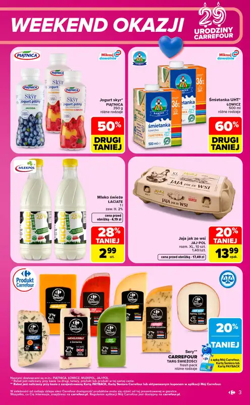 Carrefour Market - gazetka promocyjna W sumie urodzinowy weekend okazji od czwartku 15.10 do soboty 17.10 - strona 3
