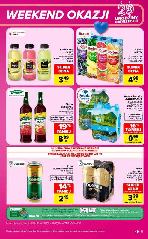 Carrefour Market - gazetka promocyjna W sumie urodzinowy weekend okazji od czwartku 15.10 do soboty 17.10 - strona 5