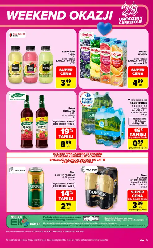 Carrefour Market - gazetka promocyjna W sumie urodzinowy weekend okazji od czwartku 15.10 do soboty 17.10 - strona 5