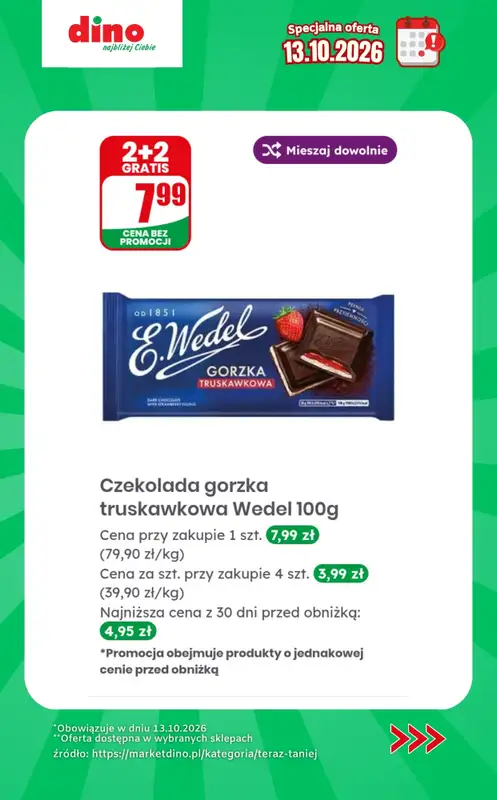 Dino - gazetka promocyjna Specjalna oferta na 13.10.2026 - promocje spoza gazetki od wtorku 13.10 do wtorku 13.10 - strona 3