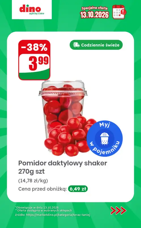 Dino - gazetka promocyjna Specjalna oferta na 13.10.2026 - promocje spoza gazetki od wtorku 13.10 do wtorku 13.10 - strona 7