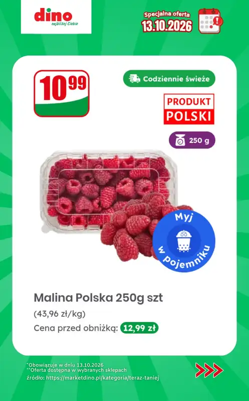 Dino - gazetka promocyjna Specjalna oferta na 13.10.2026 - promocje spoza gazetki od wtorku 13.10 do wtorku 13.10 - strona 5