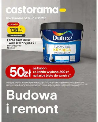 Castorama - gazetka promocyjna Budowa i remont od środy 14.10 do środy 21.10