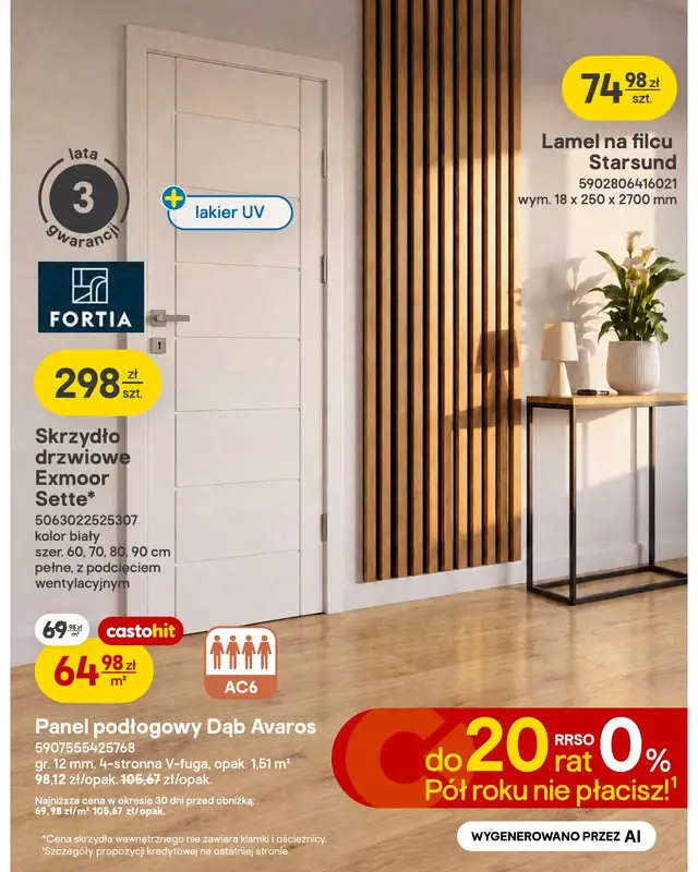 Castorama - gazetka promocyjna Drzwi i podłogi od środy 14.10 do środy 21.10 - strona 7