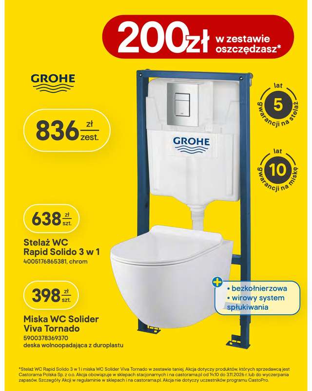 Castorama - gazetka promocyjna Salon, łazienka, kuchnia od środy 14.10 do wtorku 03.11 - strona 9