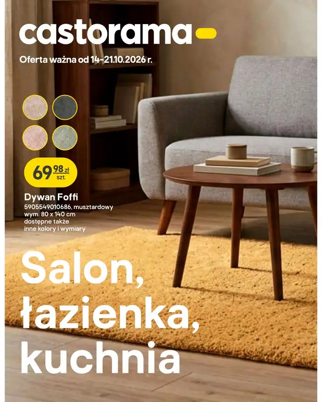 Castorama - gazetka promocyjna Salon, łazienka, kuchnia od środy 14.10 do środy 21.10