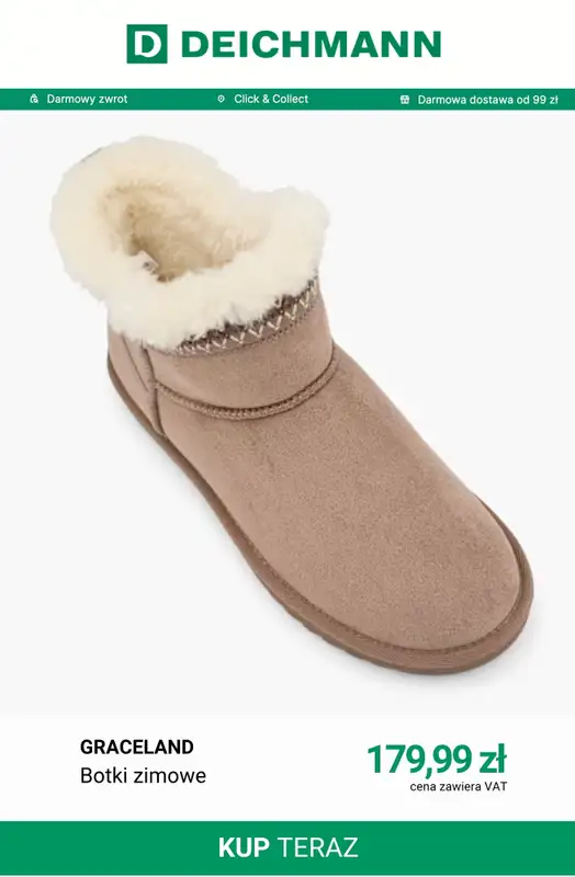 Deichmann - gazetka promocyjna Botki zimowe od środy 14.10  - strona 3