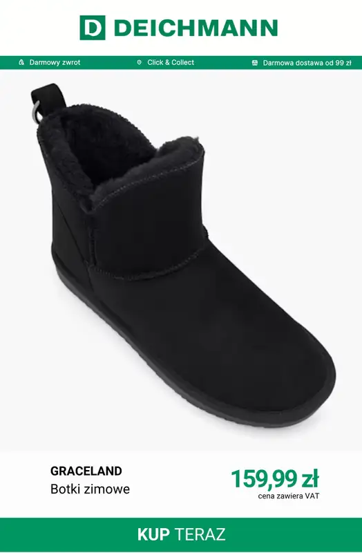 Deichmann - gazetka promocyjna Botki zimowe od środy 14.10  - strona 12