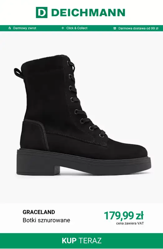 Deichmann - gazetka promocyjna Botki zimowe od środy 14.10  - strona 8