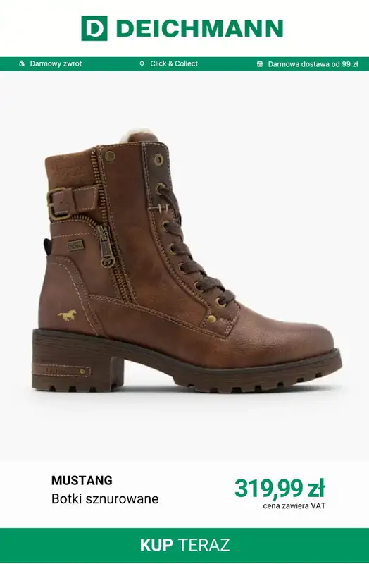 Deichmann - gazetka promocyjna Botki zimowe od środy 14.10  - strona 13