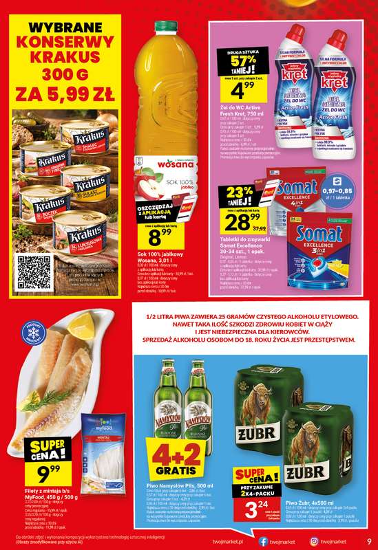 Twój Market - gazetka promocyjna Gazetka od środy 14.10 do wtorku 20.10 - strona 9