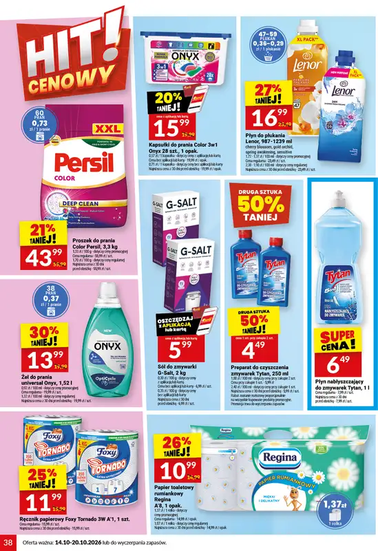 Twój Market - gazetka promocyjna Gazetka od środy 14.10 do wtorku 20.10 - strona 38