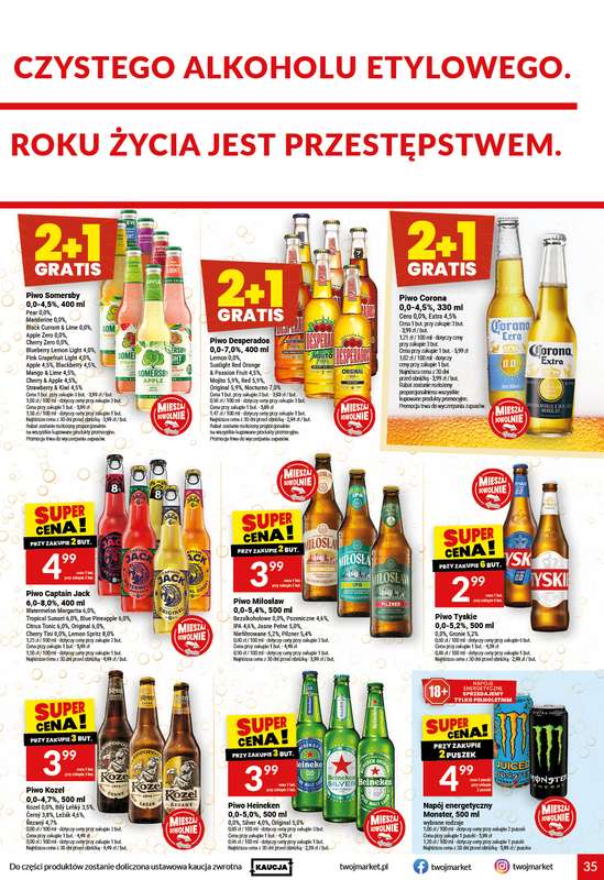 Twój Market - gazetka promocyjna Gazetka od środy 14.10 do wtorku 20.10 - strona 35