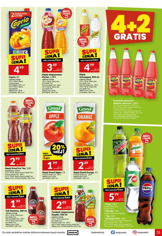 Twój Market - gazetka promocyjna Gazetka od środy 14.10 do wtorku 20.10 - strona 33