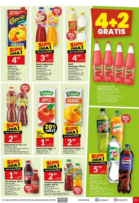 Twój Market - gazetka promocyjna Gazetka od środy 14.10 do wtorku 20.10 - strona 33