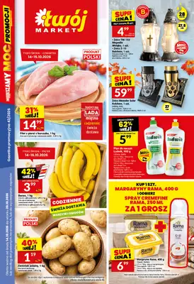 Twój Market - gazetka promocyjna Gazetka od środy 14.10 do wtorku 20.10