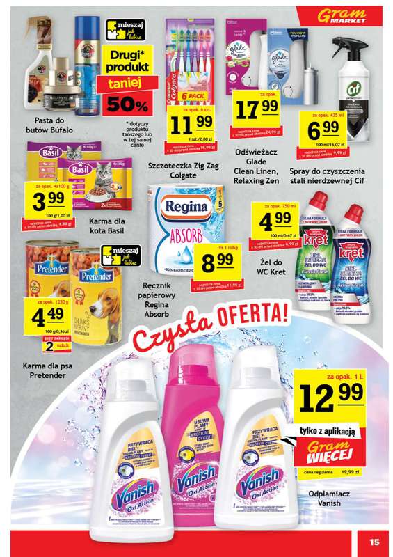 Gram Market - gazetka promocyjna Gazetka od środy 07.10 do wtorku 13.10 - strona 15